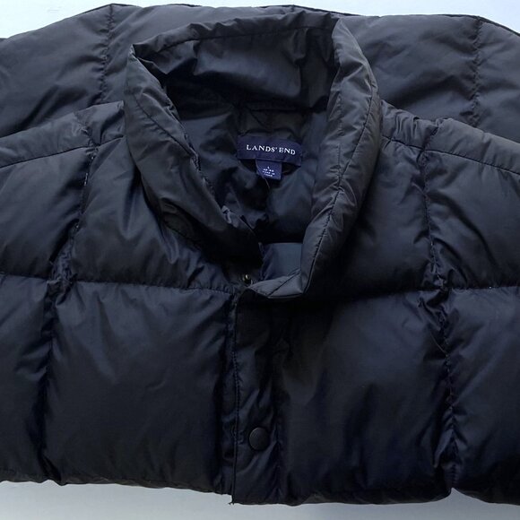 Lands End Down Puffer Vest – Men's Large, Black - Picture 5 of 8